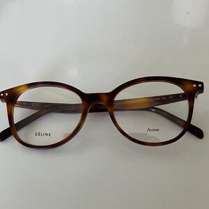 Celine Brown Tortoise shell Acetate Glasses style # 41407